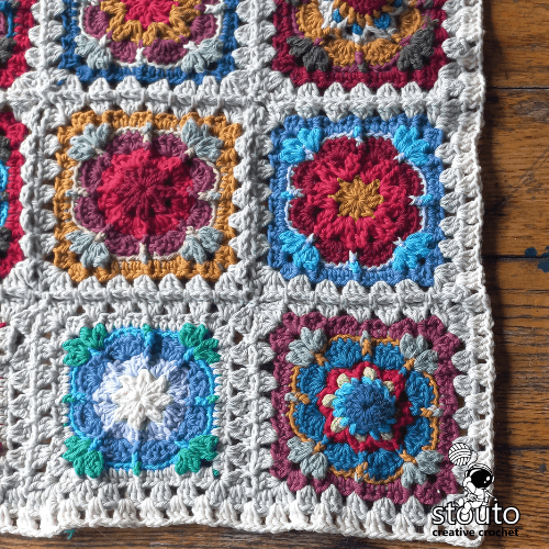 Free granny square pattern crochet tutorial on how to join
