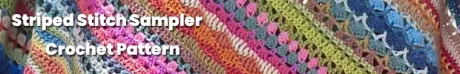 Crochet stitch sampler blanket