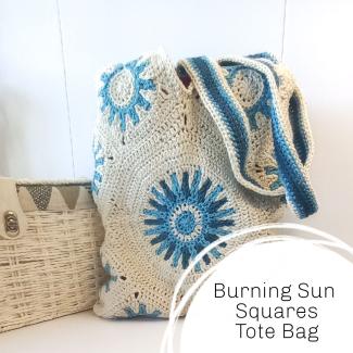 Crochet Sun Granny Square Bag Pattern 