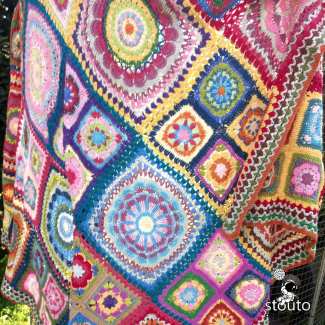 Colorfull gypsy styled blanket