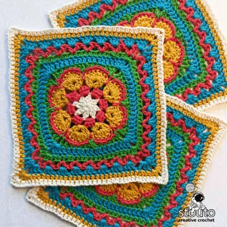 African Flower Large Square