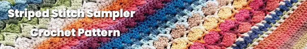 Crochet stitch sampler pattern