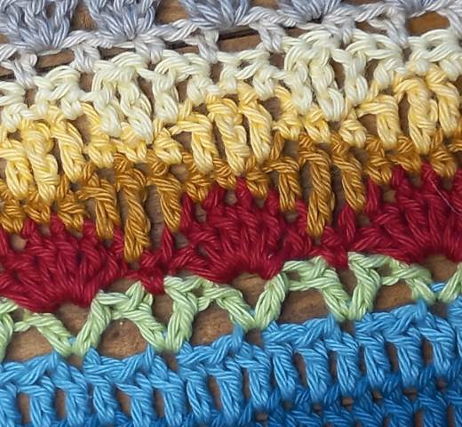 Crochet a wave with simple stitches