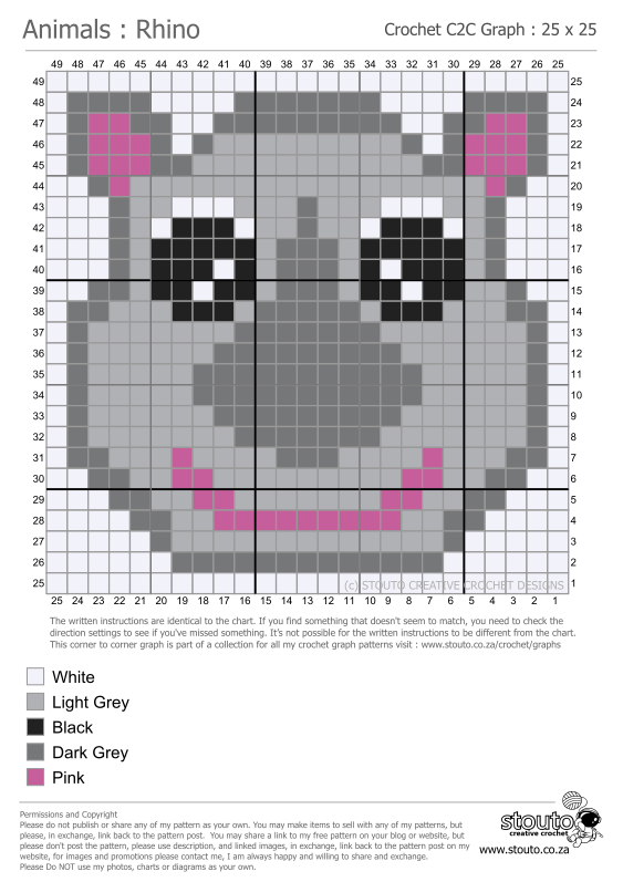C2C Graph Pattern for Rhino Baby Face