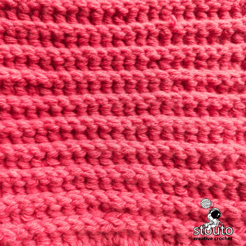 Back Post Half Double Crochet Stitch (BPhdc)  Step-by-Step