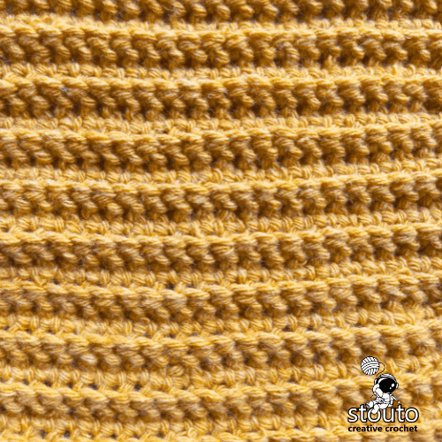 Back Post Single Crochet Stitch (US: BP SC, UK: BP DC)