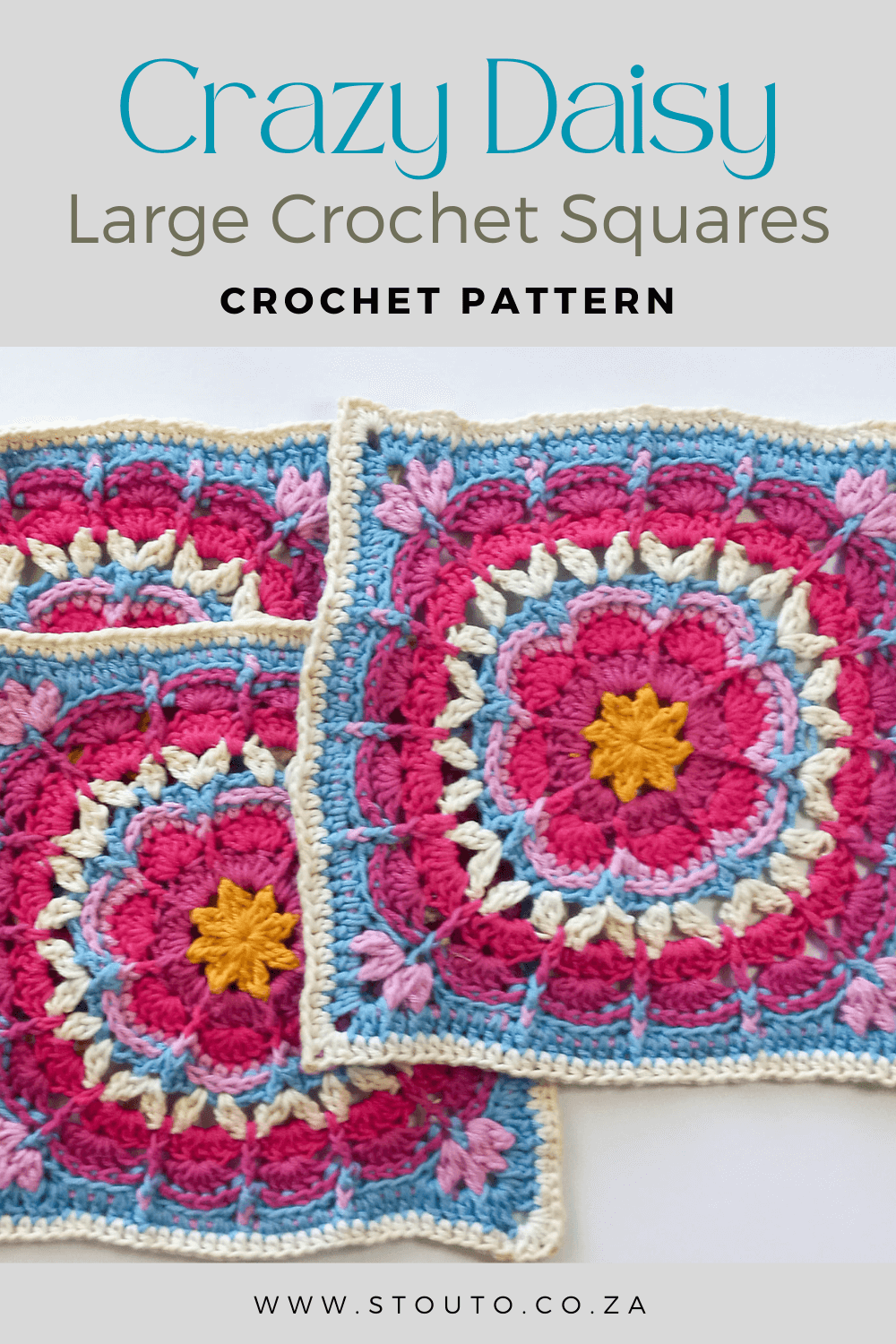 Create a beautiful blanket with this textured flower blanket sqaure