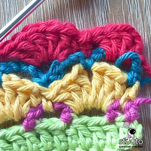 How to Crochet Flower Shells in a Row 4 - Full Step-by-Step