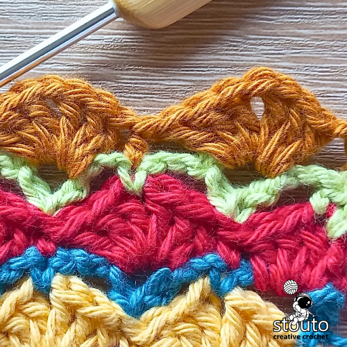 How to Crochet Flower Shells in a Row 6 - Full Step-by-Step