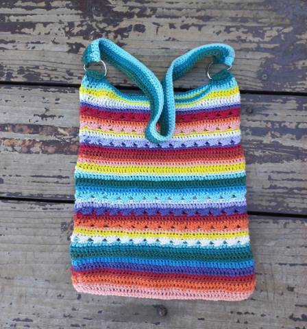 Crochet market bag free pattern with detailed instructions