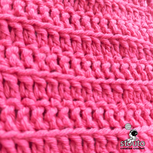 How to Crochet in the Front Loop Only Double Crochet Stitch(Step-by-Step)