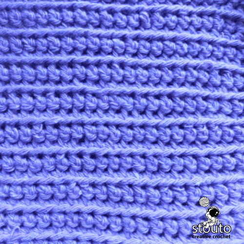 How to Crochet in the Front Loop Only Half Double Crochet Stitch(Step-by-Step)