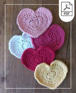 Crochet heart pattern pdf download
