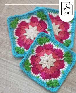 African Daisy crochet pattern