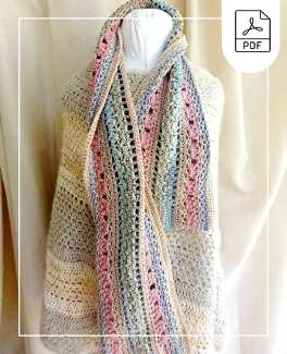 Crochet flower squares pdf pattern