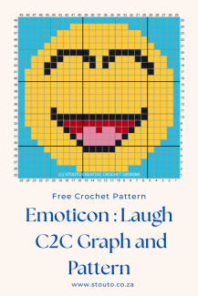 C2C Crochet Pattern Emoticon Love Eyes