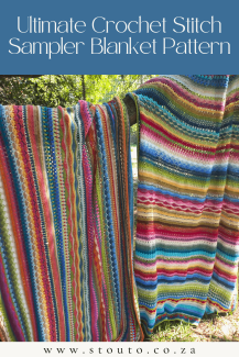 Crochet a blanket full of texture and personality with this ultimate stitch sampler blanket pattern. Perfect for exploring new stitches while creating something beautiful.