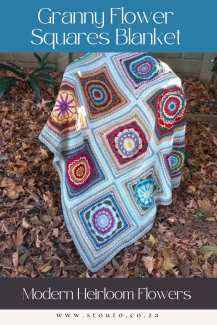 Modern Heirloom Flowers Crochet Blanket Pattern PDf download