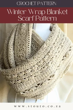 Winter blanket wrap scarf, free online pattern or upgrade to the adfree pdf version 