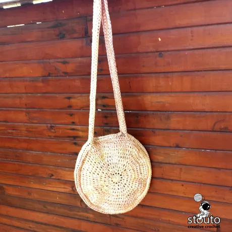 Cross node sling bag crochet pattern