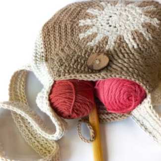 Crochet bag for crochet yarn
