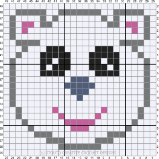 C2C Pattern Graph for Cute Baby Polar Bear