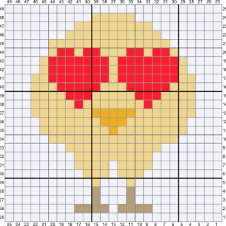 C2C Crochet Pattern - Cute Baby Chicken in Love