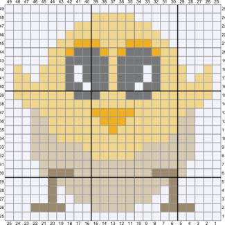 Cute Baby Chicken in egg C2C Graph and Pattern