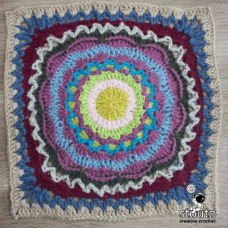African Patchwork Flower Square 01 of African Patchwork Afghan