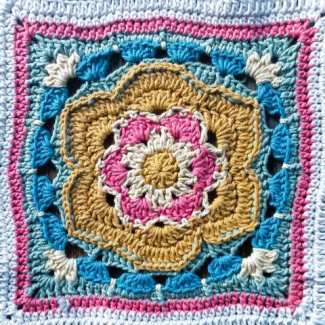 Big Flower Square – Free Crochet Pattern