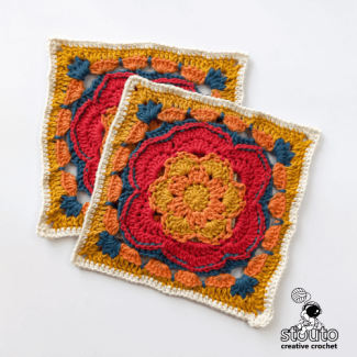 Big Flower Crochet Square – Free Crochet Pattern