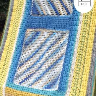 Mix and Match Waffle Stitch Blanket Pattern