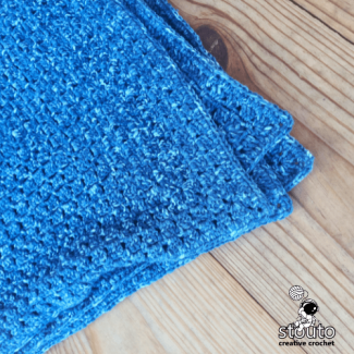 Easy block stitch baby blanket beginner-friendly crochet project