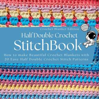 Half double crochet stitch book 20 pattern for blanket projects