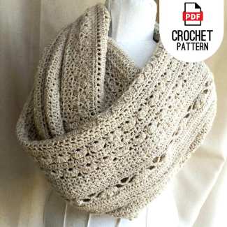 Cozy bulky yarn crochet winter blanket scarf purchase the pdf version of the pattern