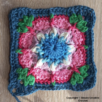 African Cosmos Crochet Flower