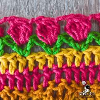 How to crochet the easy tulip stitch