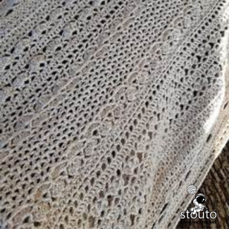 mixed crochet stitches blanket scarf pattern