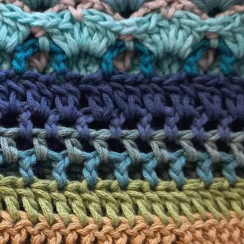 Stitch sampler hdc chains 