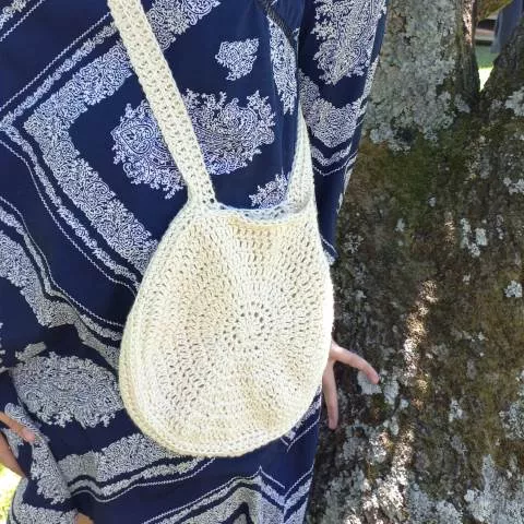 cross body crochet bag