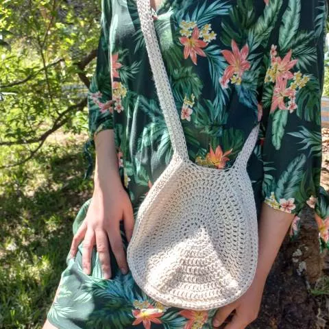 baggy - cross body crochet bag