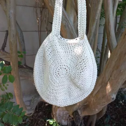 round crochet tote bag pattern