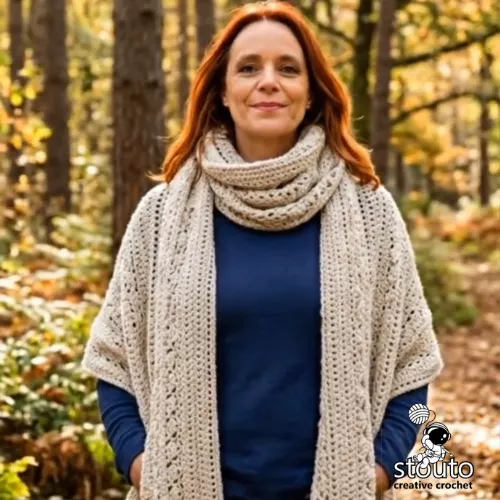The ferfect crochet fall pattern - Winter Wrap