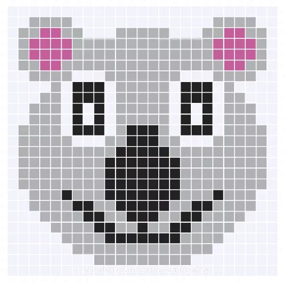 Koala Corner-to-corner crochet pattern