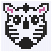 C2C Graph for Zebra Crochet Square