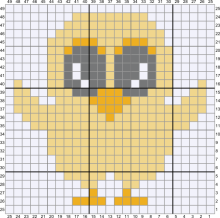 C2C Crochet Pattern - Cute Baby Chicken want a hug