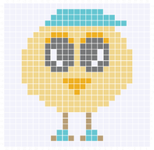 Cute Baby Chicken Boy C2C Graph and Pattern