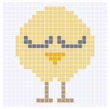 Cute Shy Little Baby Chicken C2C Graph and Pattern