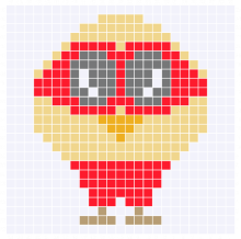 Cute Super Hero Baby Chicken C2C Graph and Pattern