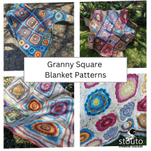 Granny square blanket crochet pattern collection